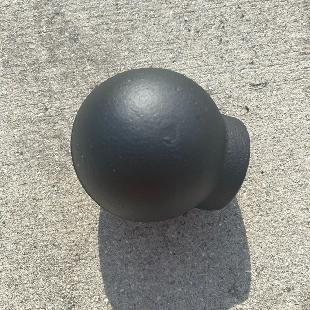 RH Restoration Hardware INDUSTRIAL HAND-FORGED SMOOTH BALL FINIAL BLACKENED IRON